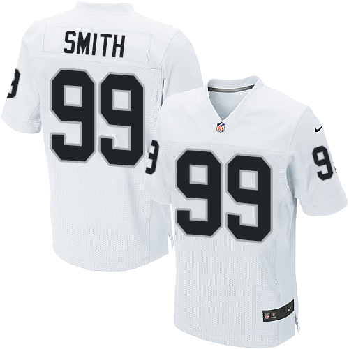 Nike NFL Oakland Raiders #99 Aldon Smith Elite White Jersey