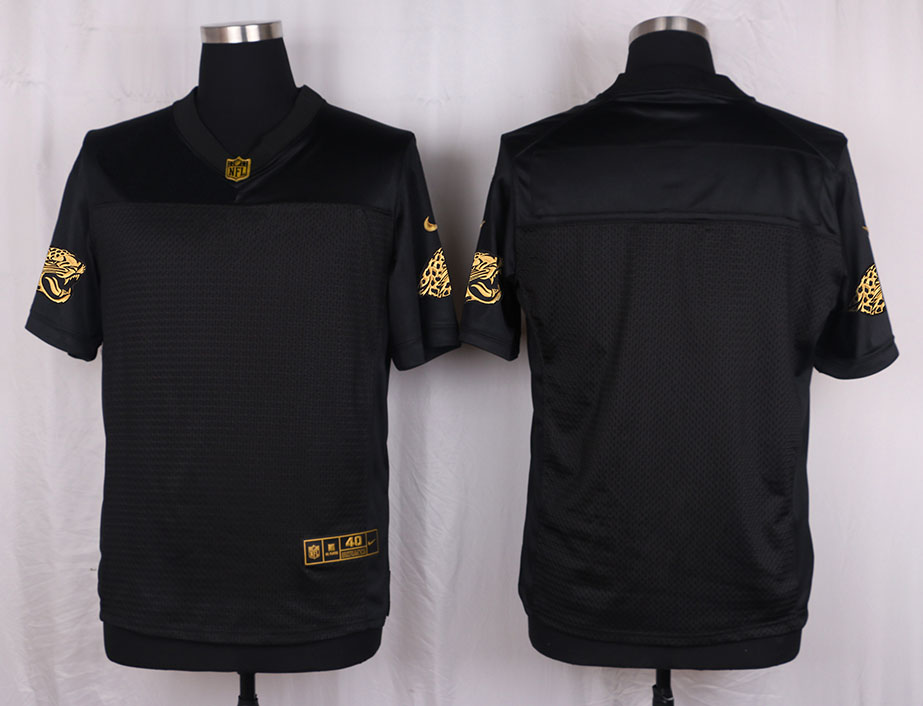 Mens Jacksonville Jaguars Pro Line Black Gold Collection Jersey