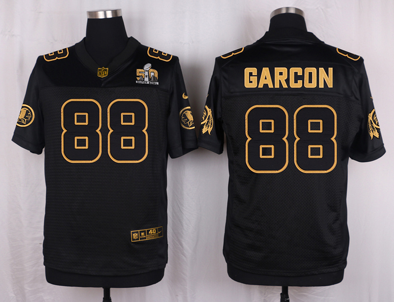 Mens Washington Redskins #88 Garcon Pro Line Black Gold Collection Jersey
