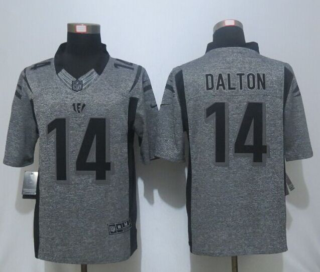 New Nike Cincinnati Bengals #14 Dalton Gray Mens Stitched Gridiron Gray Limited Jersey