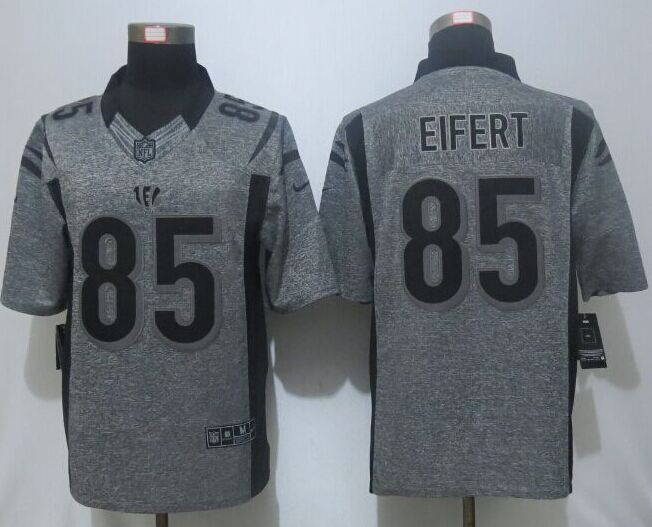 New Nike Cincinnati Bengals #85 Eifert Gray Mens Stitched Gridiron Gray Limited Jersey