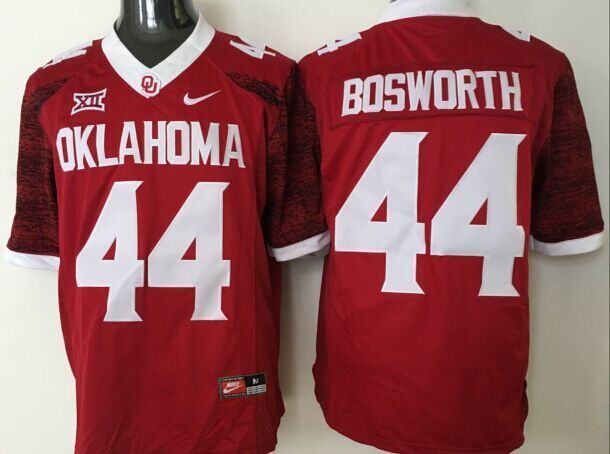 NCAA Oklahoma Sooners #44 Bosworth Red Jersey