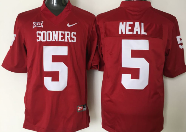 NCAA Oklahoma Sooners #5 Neal Red 2016 Jersey