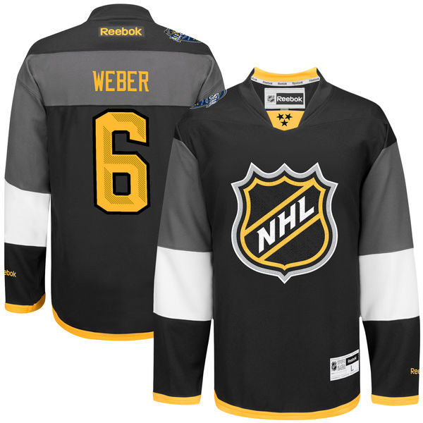NHL 2016 All-Star #6 Shea Weber Reebok Premier Black Jersey