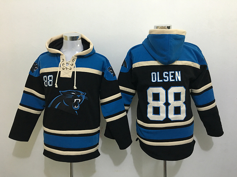 NFL Carolina Panthers #88 Olsen Black Hoodie