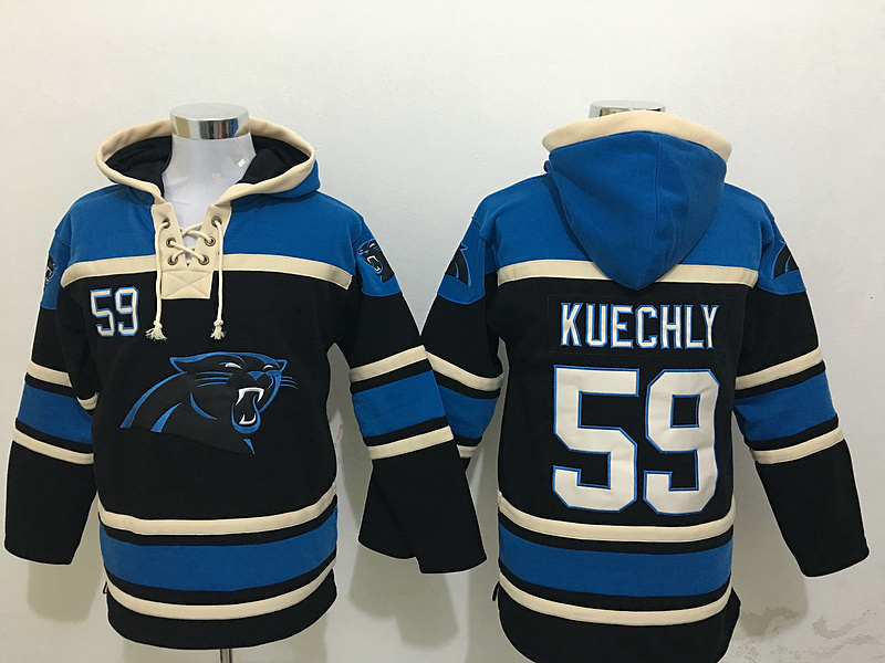 NFL Carolina Panthers #59 Kuechly Black Hoodie