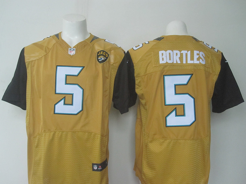 Nike Jacksonville Jaguars #5 Bortles Yellow Elite Jersey