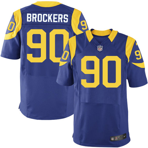 NFL Los Angeles Rams #90 Brockers Blue Elite New Jersey