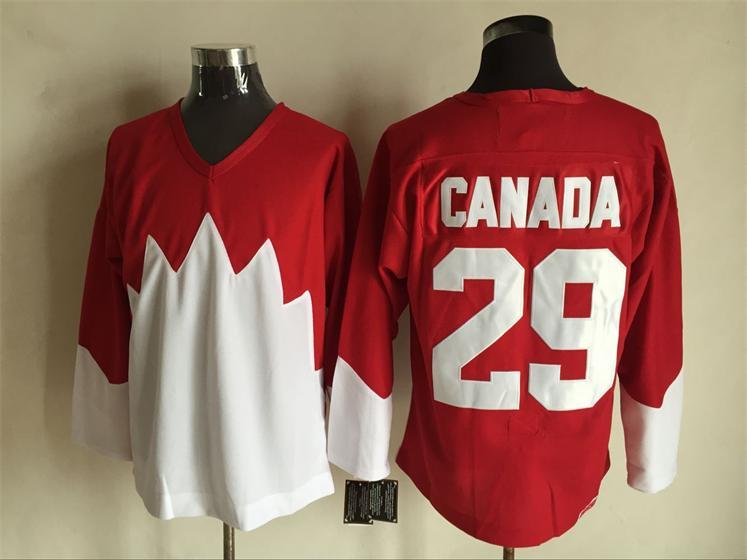 NHL Canada Team #29 Red Hockey Jersey