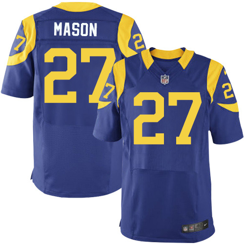 NFL Los Angeles Rams #27 Mason Blue Elite New Jersey