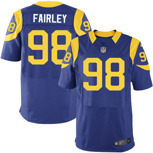 NFL Los Angeles Rams #98 Fairley Blue Elite New Jersey