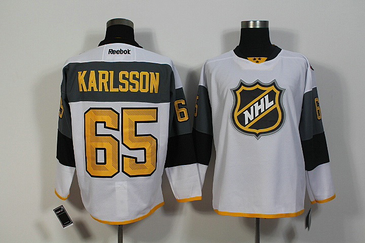 NHL Reebok 2016 All-Star #65 Karlsson Premier White Jersey