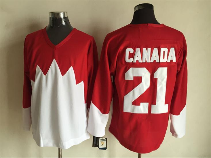 NHL Canada Team #21 Red Hockey Jersey