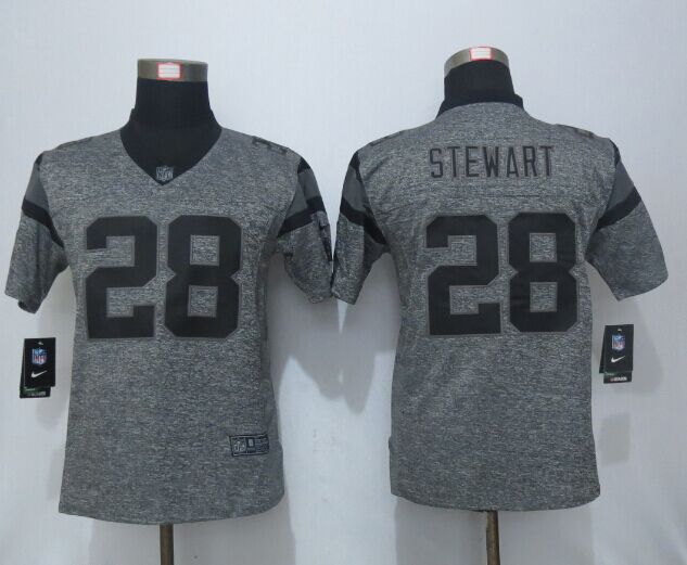 Women New Nike Carolina Panthers 28 Stewart Gray Mens Stitched Gridiron Gray Limited Jersey