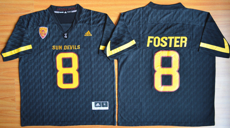 Arizona State Sun Devils D.J. Foster 8 NCAA Football Jersey - Black 