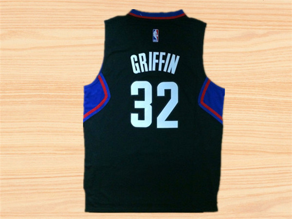 2015 NBA Los Angeles Clippers #32 Griffin Black Jersey