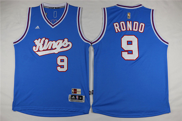 NBA Sacramento Kings #9 Rondo L.Blue Jersey