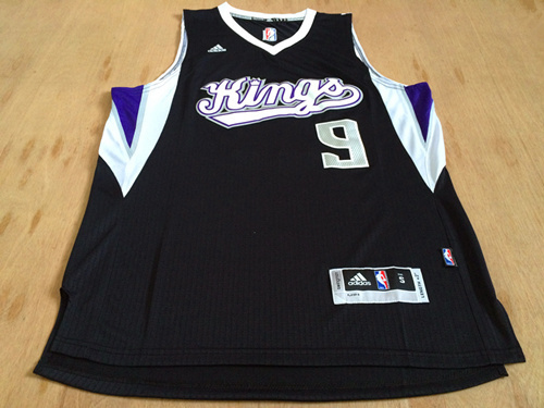 NBA Sacramento Kings #9 Rondo Black Jersey