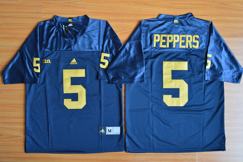 Michigan Wolverines Jabrill Peppers 5 NCAA Football Jersey - Navy Blue 