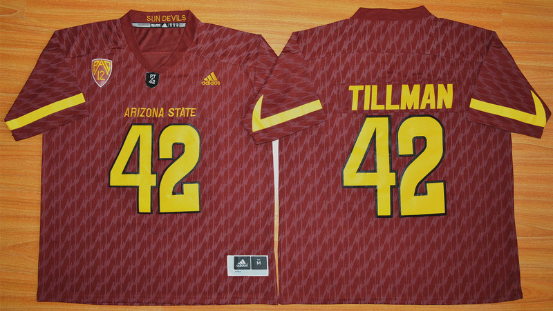 Arizona State Sun Devils Pat Tillman 42 NCAA Football Jersey - Maroon 