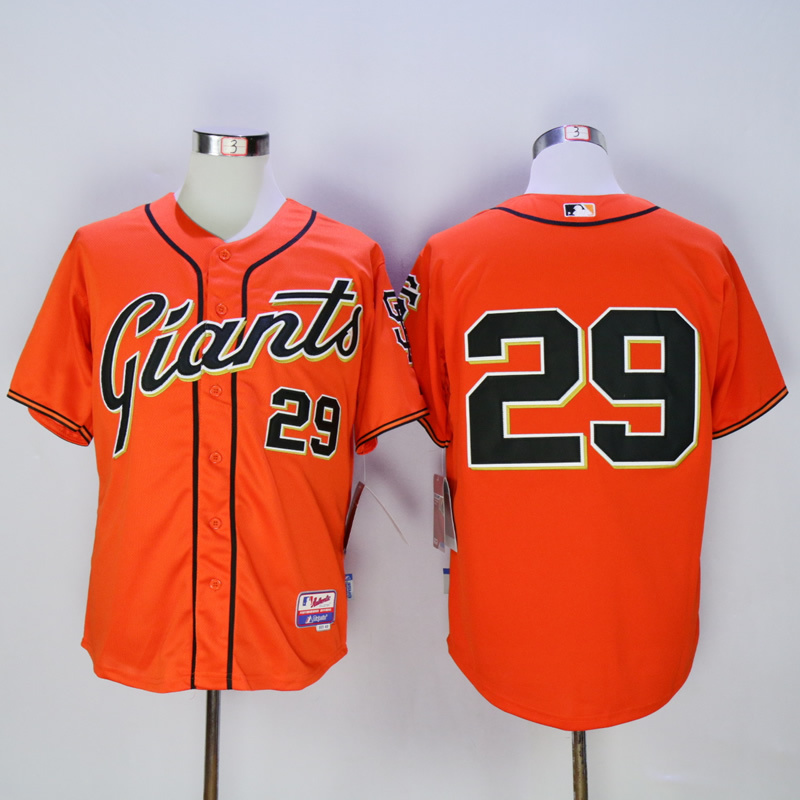 MLB San Francisco Giants #29 Orange jerseys 