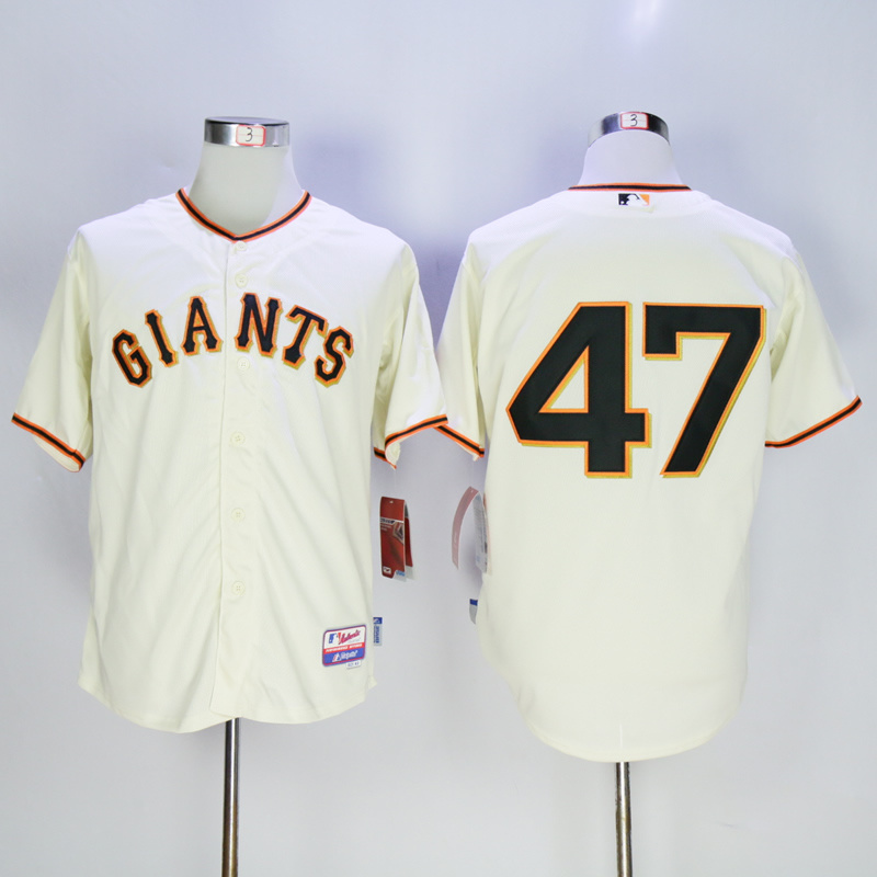 MLB San Francisco Giants #47 Cueto Cream New Jersey