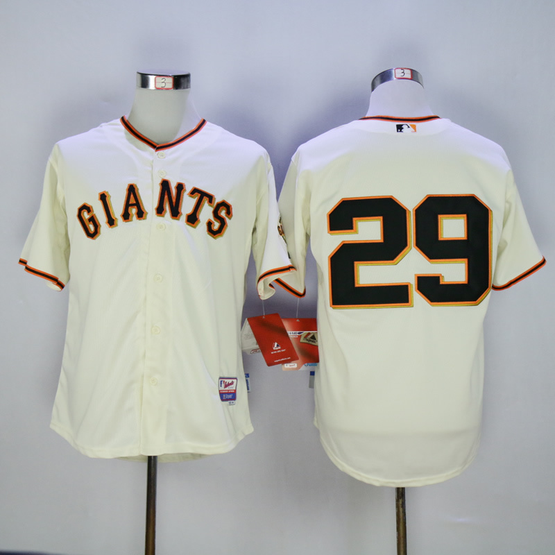 MLB San Francisco Giants #29 Cream New Jersey