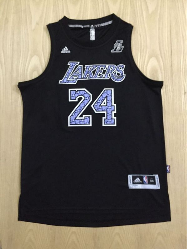 NBA Los Angeles Lakers #24 Kobe Bryant Black Camo Jersey