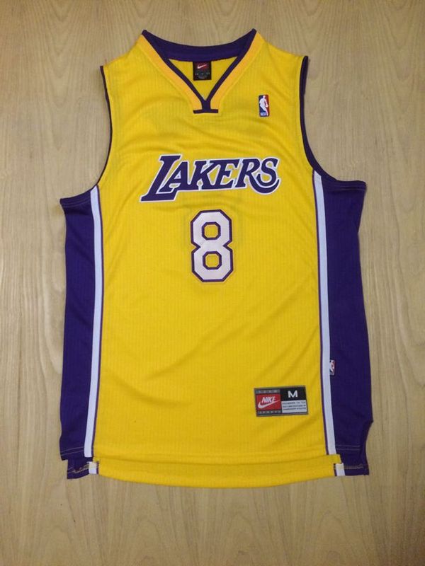 NBA Los Angeles Lakers #8 Bryant Yellow Purple Jersey