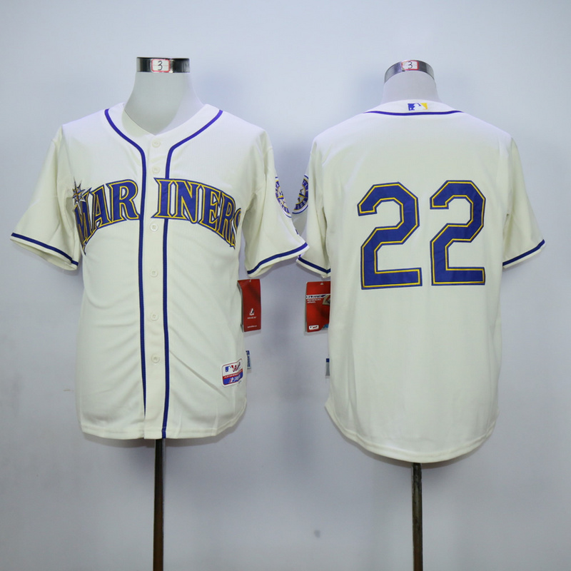 MLB Seattle Mariners #22 Robinson Cano Cream Jersey