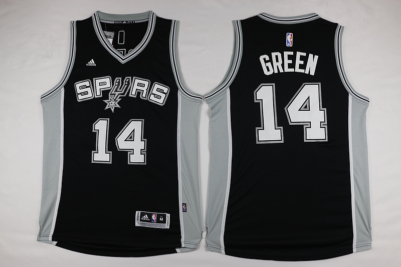 San Antonio spurs #14 Danny Green Black NBA Jersey