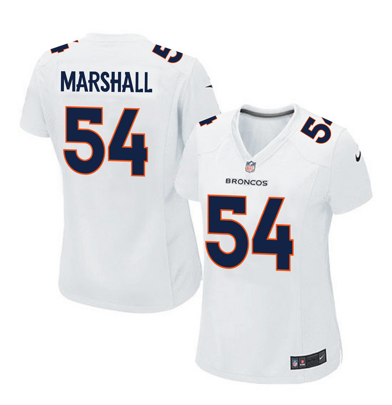 NFL Denver Broncos #54 Marshall White Women Jersey