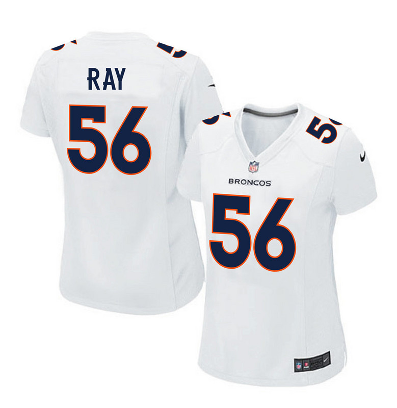 NFL Denver Broncos #56 Ray White Women Jersey