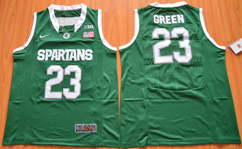 Michigan State Spartans Draymond Green 23 College Basketball Authentic Jersey - Green 
