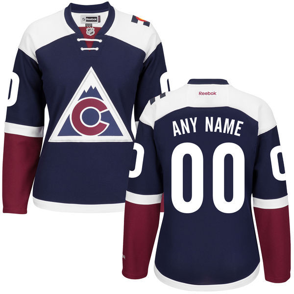 NHL Colorado Avalanche Blue Women Personalized Jersey