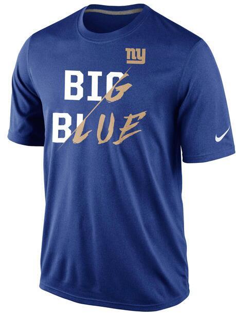 Mens New York Giants Nike Royal Gold Collection T-Shirt