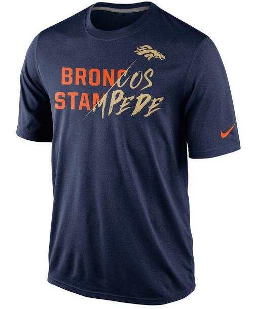 Mens Denver Broncos Nike Navy Gold Collection T-Shirt