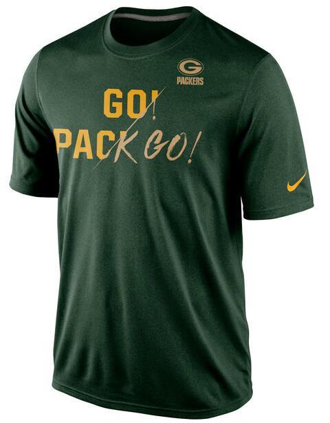 Mens Green Bay Packers Nike Green Gold Collection T-Shirt
