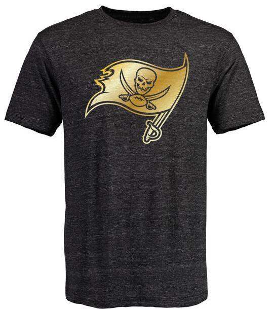 Mens Tampa Bay Buccaneers Pro Line Black Gold Collection Tri-Blend T-Shirt