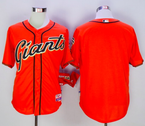 MLB San Francisco Giants Custom Orange Jersey