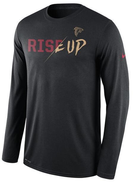 Mens Atlanta Falcons Nike Black Gold Collection Long Sleeve T-Shirt