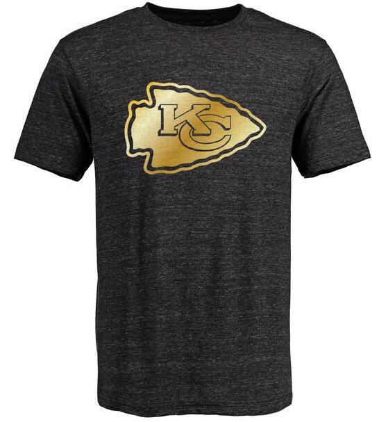 Mens Kansas City Chiefs Pro Line Black Gold Collection Tri-Blend T-Shirt