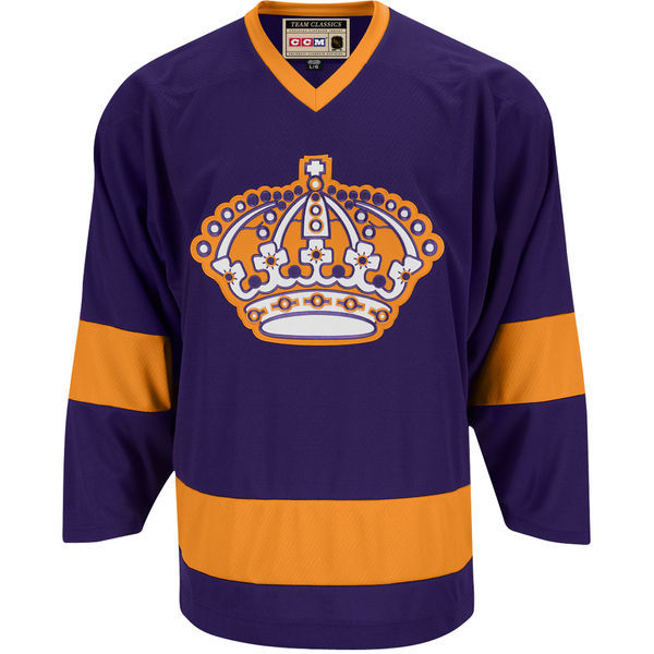 NHL Los Angeles Kings #00 Your Name Custom Purple Jersey