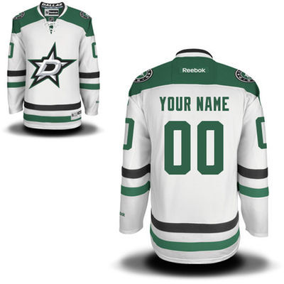 NHL Dallas Stars #00 Your Name White Custom Jersey