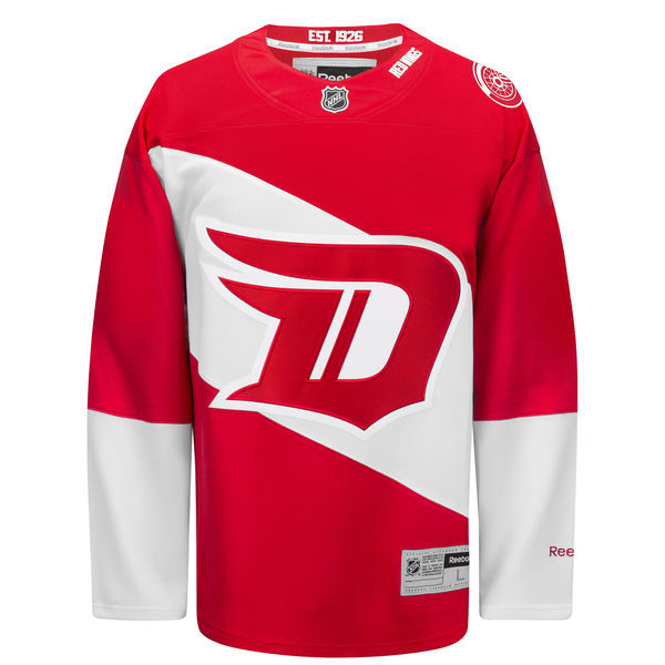 NHL Detroit Red Wings Custom Red Jersey