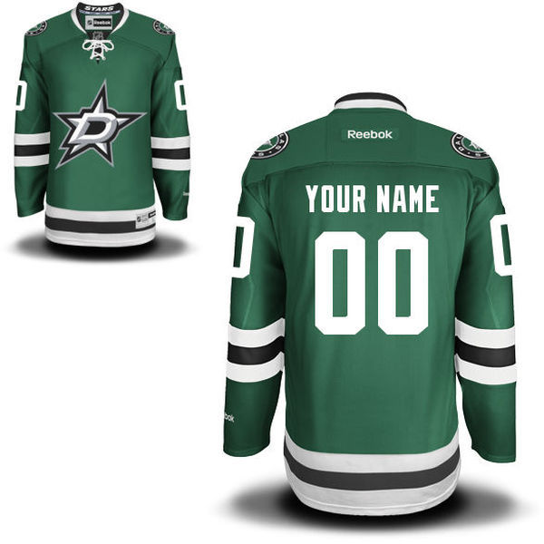 NHL Dallas Stars #00 Your Name Green Custom Jersey