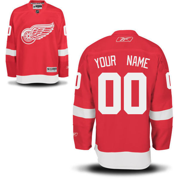 NHL Detroit Red Wings Custom Red Color Jersey