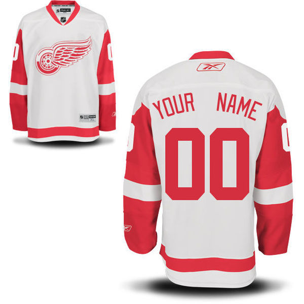 NHL Detroit Red Wings Custom White Color Jersey