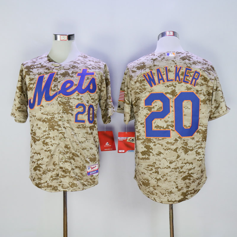 MLB New York Mets #20 Walker Camo Jersey