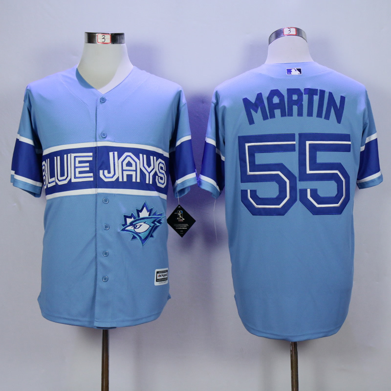 MLB Toronto Blue Jays #55 Martin Blue Jersey